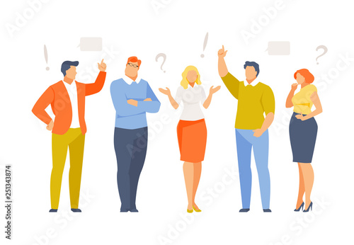 People discussion vector