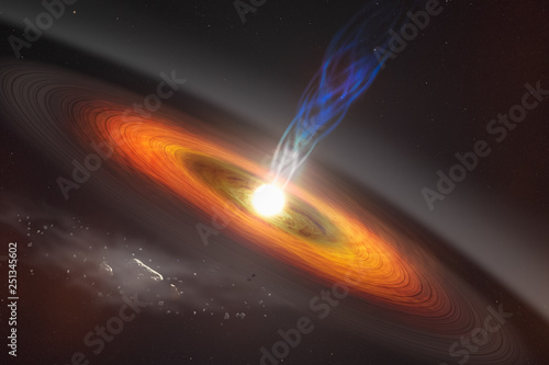 Abstract space wallpaper. B...