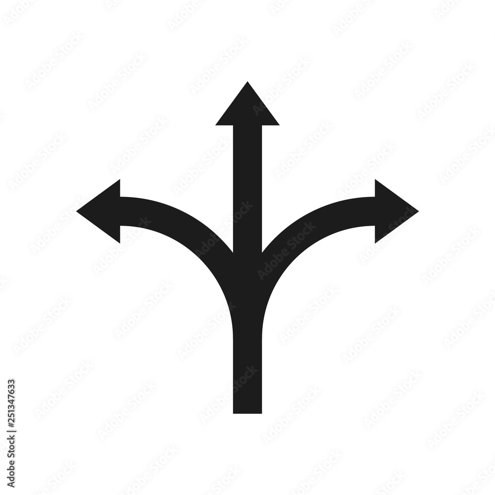 Triple arrow. Vector illustration. Triple arrow. Vector illustration.