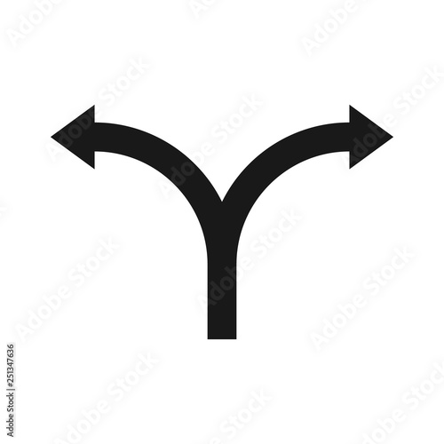 Double arrow. Vector. 