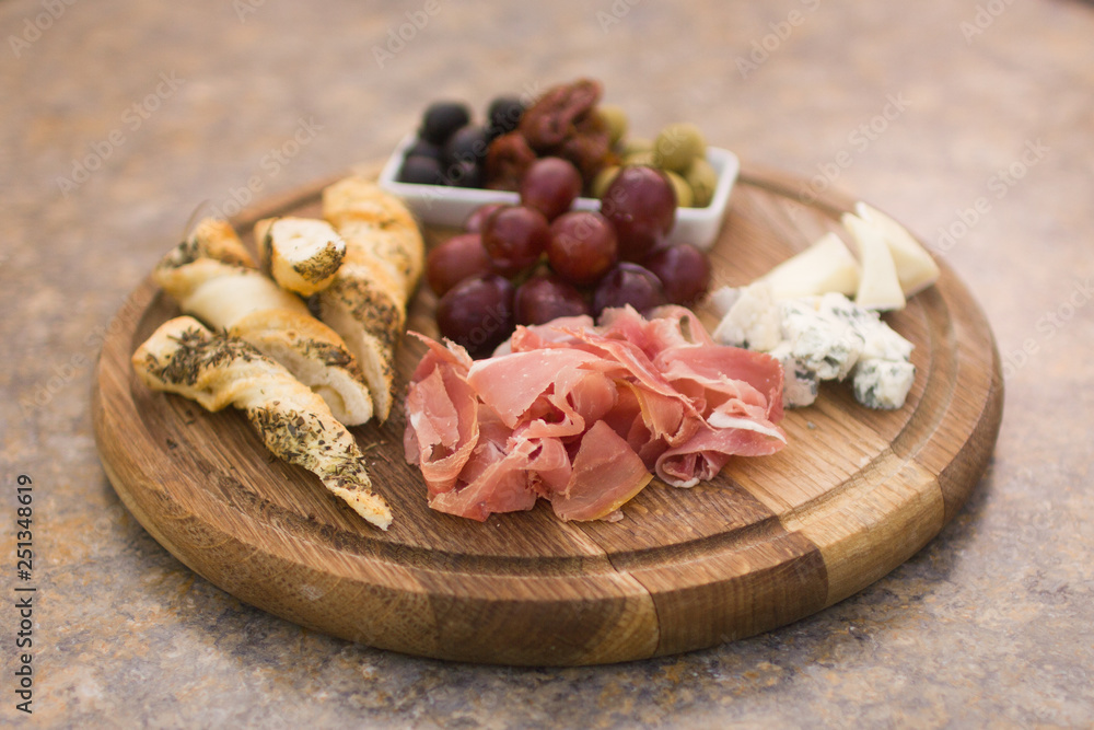 Fototapeta premium bread with ham and cheese