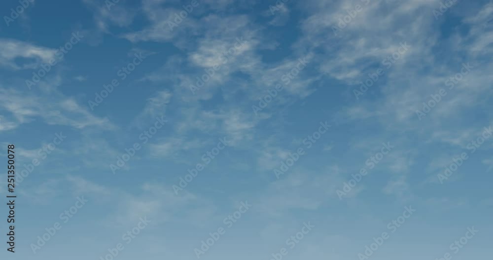 Computer graphic animation of clouds and sky. The camera moves through clouds, imitating flying. The last 3 seconds is clear blue sky, without clouds. Computer graphic animation of clouds and sky. The camera moves through clouds, imitating flying. The last 3 seconds is clear blue sky, without clouds.