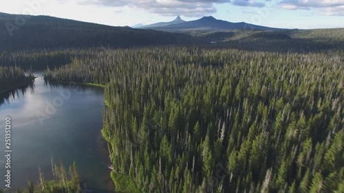 flight over the lake 
