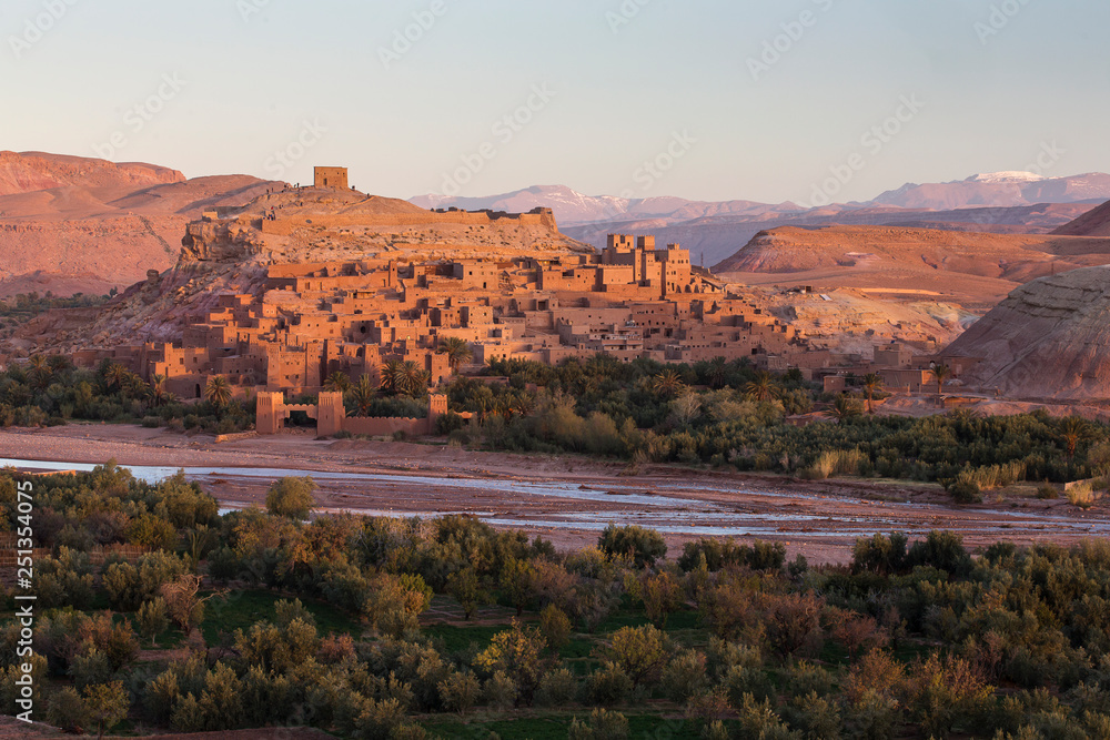 Obraz premium View of old village called Ait Ben Haddou, the place where lots of succesful movies was made. Morocco