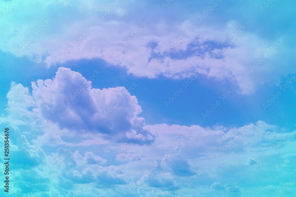 pretty vivid cumulus partially cloudy sky for using in design as background.