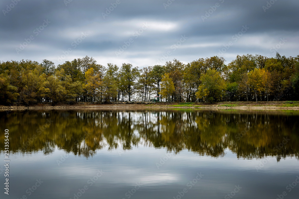 mirror lake in the forest mirror lake in the forest