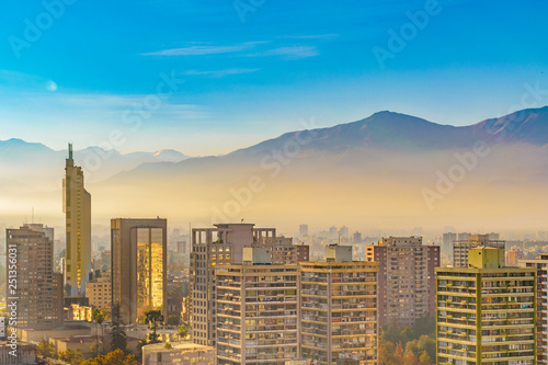 Aerial Cityscape, Santiago de Chile