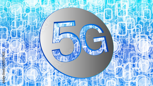 High speed 5G network, vector digital technology inspiration