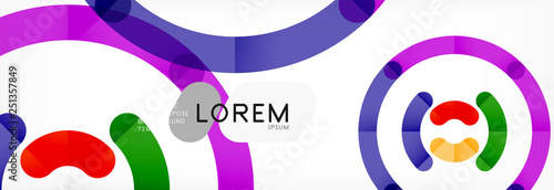 Circular lines design background