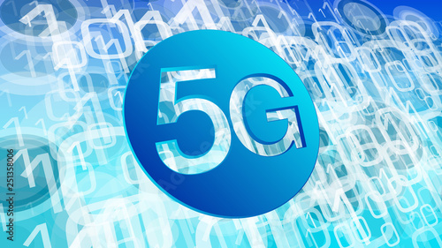 New privacy threat on 5g networks, binary code digits, cyber security vector backgrounds