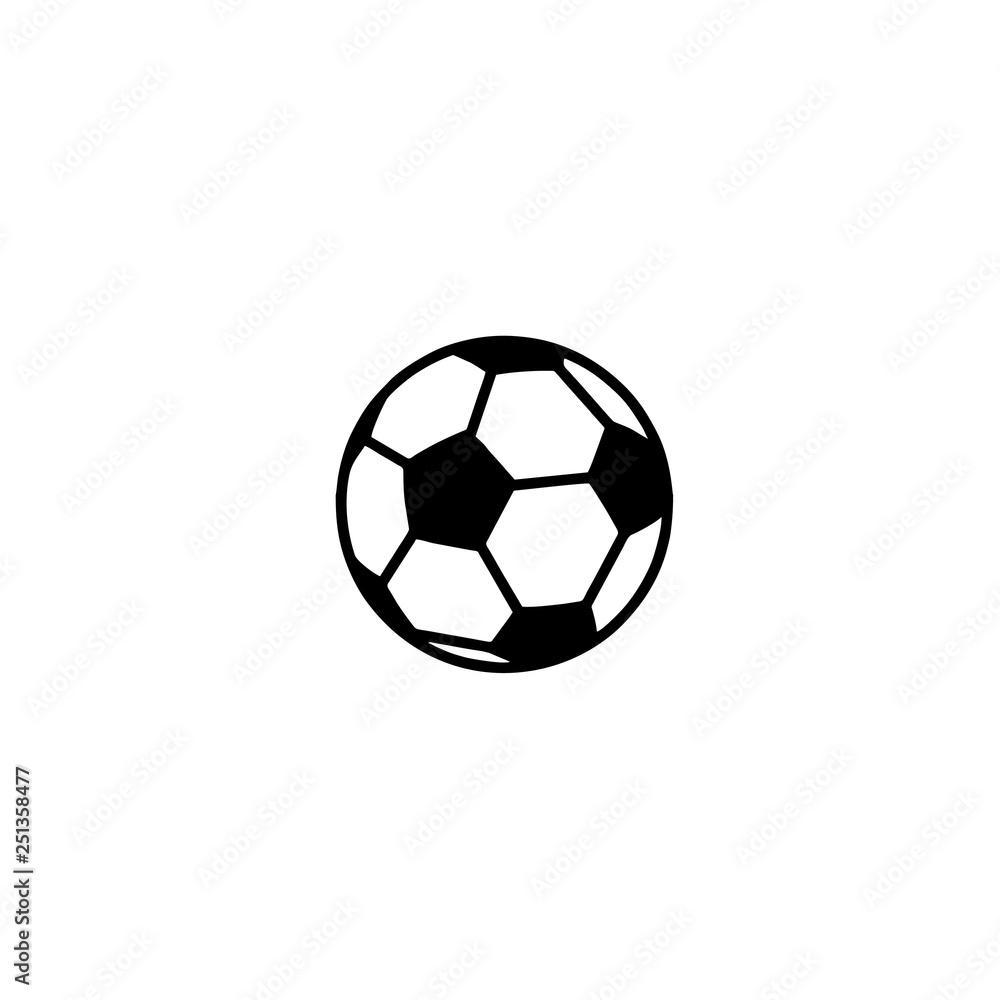 soccer ball simple icon soccer ball simple icon