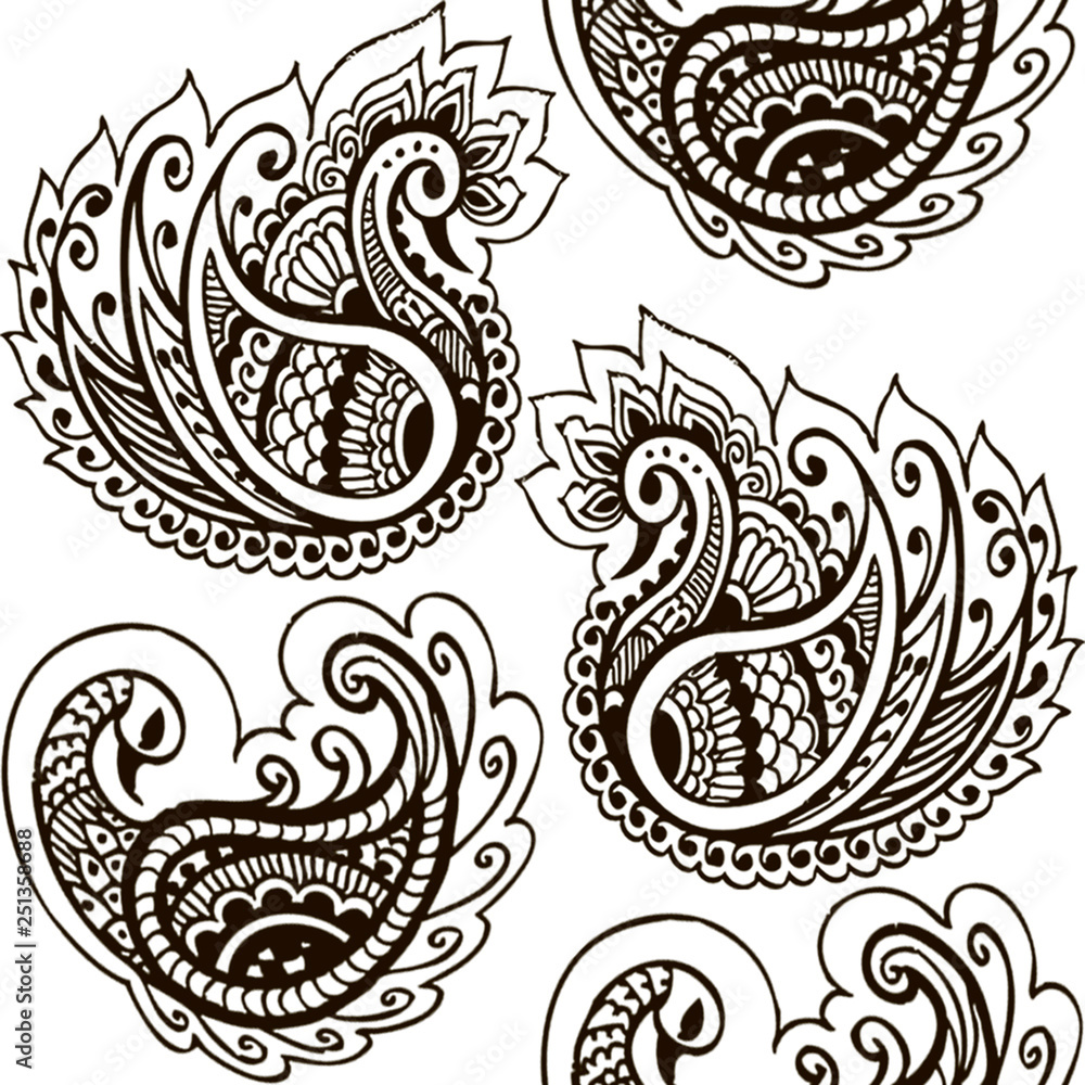 Seamless pattern on white background Seamless pattern on white background