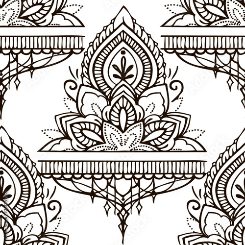 Seamless pattern on white background