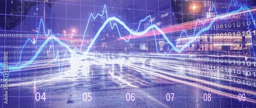 Financial market stock trade exchange finance analysis