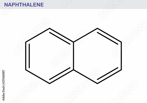 Naphthalene hydrocarbon molecule