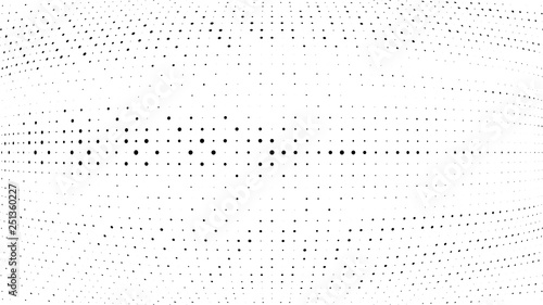 Halftone gradient pattern. Abstract halftone dots background. Monochrome dots pattern. Grunge texture. Pop Art, Comic small dots. Design for presentation, business cards, report, flyer, cover, fabric