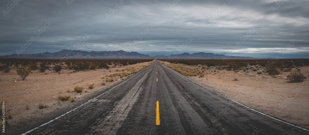 Panorama of Valley Of Fire Road in Nevada Panorama of Valley Of Fire Road in Nevada