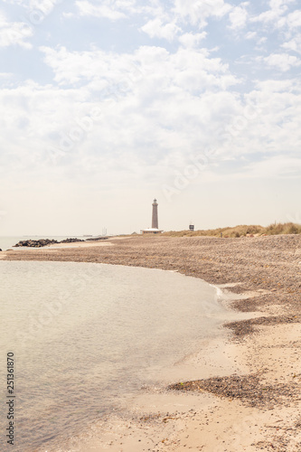 lighthouse of Skagen with seabay in the foreground