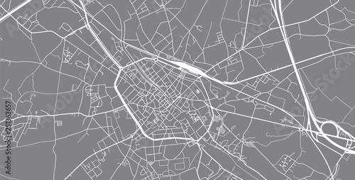 Urban vector city map of Tournai  Belgium