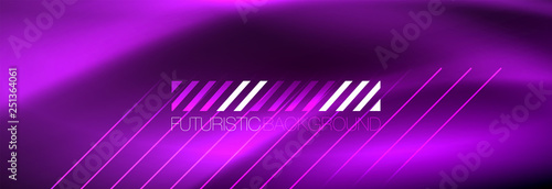 Shiny glowing lights neon color design background