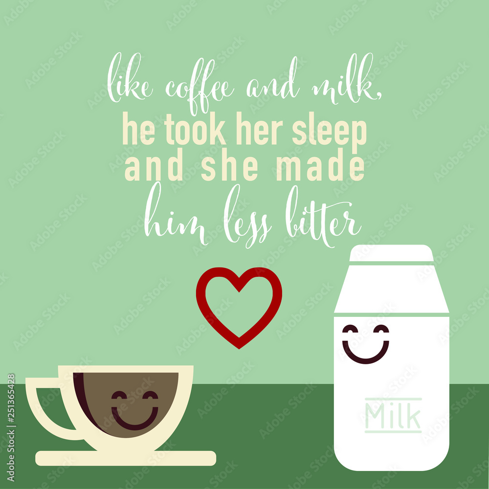 Fototapeta premium Coffee and milk