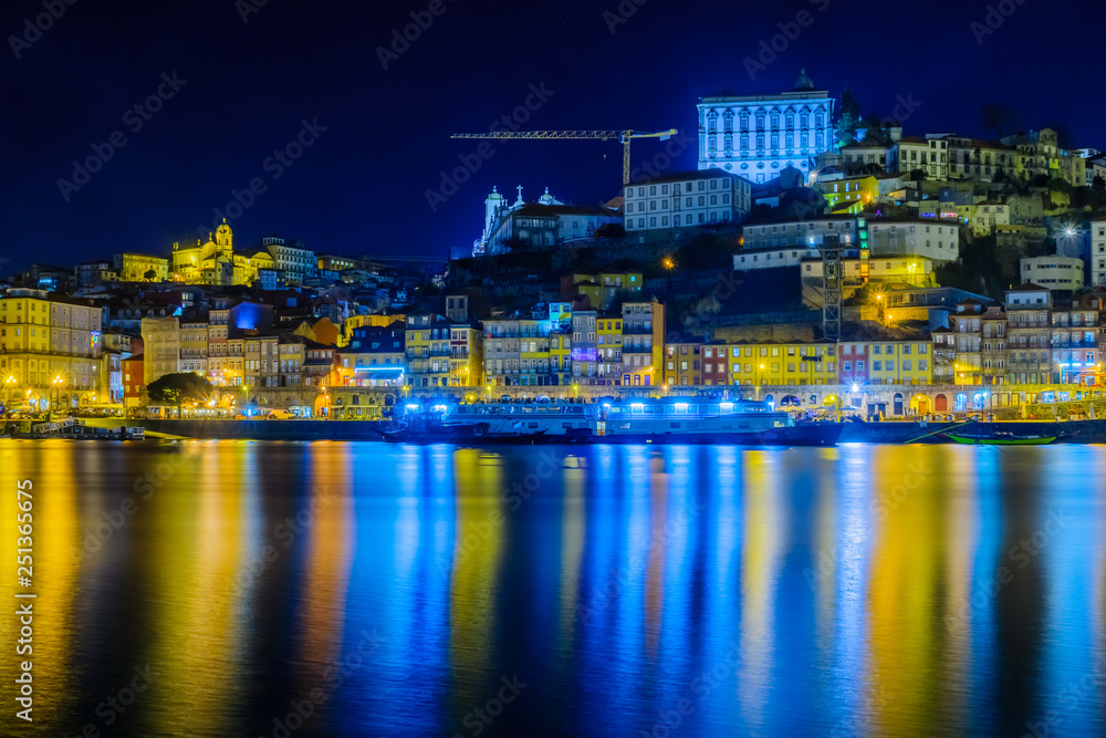Douro river and the Ribeira (riverside), in Porto