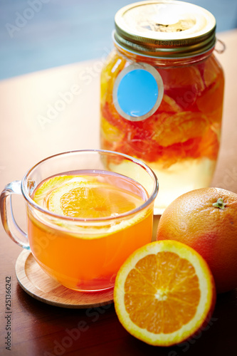 Fresh orange drink 