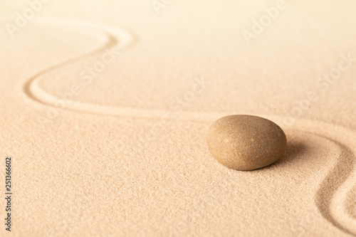 Zen meditation stone background for yoga or spa wellness resort.