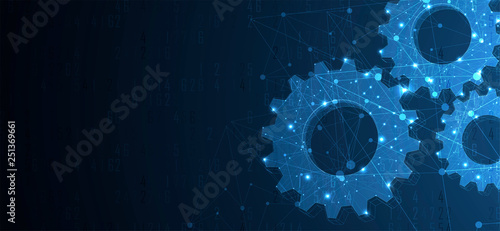 Abstract tech background. Futuristic technology interface