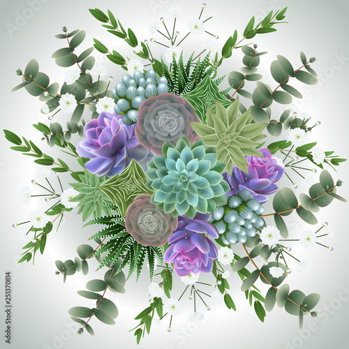 Floral card template