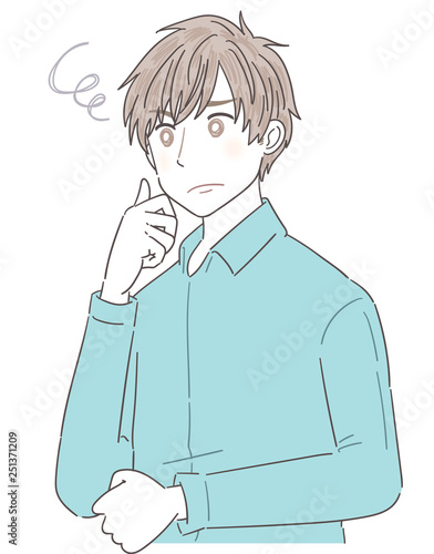 若い男性 青年 爽やか
