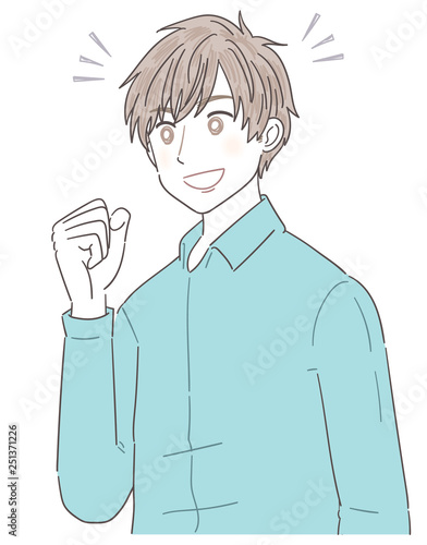 若い男性 青年 爽やか