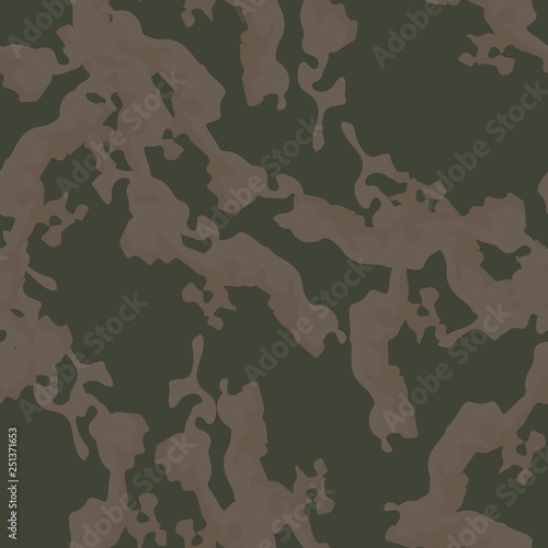 Field camouflage of various shades of green, brown and beige colors