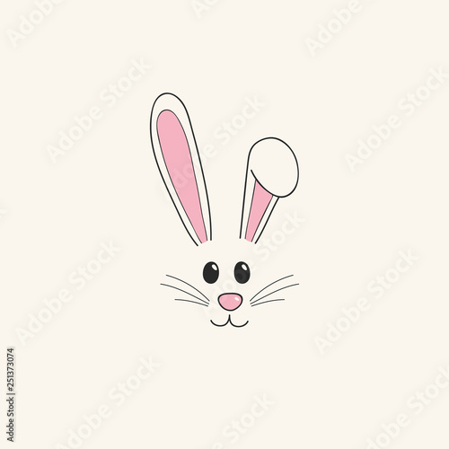 Easter bunny - hand drawn illustration. Vector © Karolina Madej