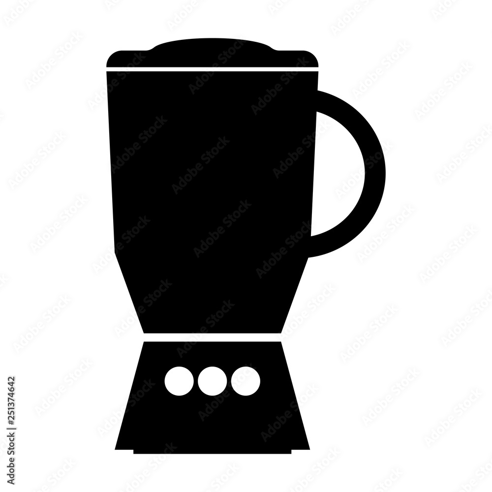 Food blender monochrome icon - vector Food blender monochrome icon - vector