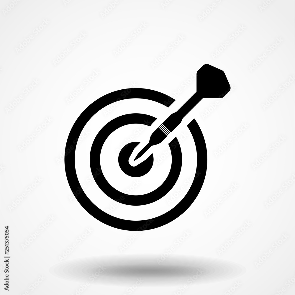 Darts icon. Simple illustration of darts vector icon for web Darts icon. Simple illustration of darts vector icon for web