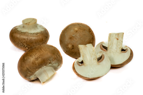Fresh whole crimini (Baby Bella) mushrooms