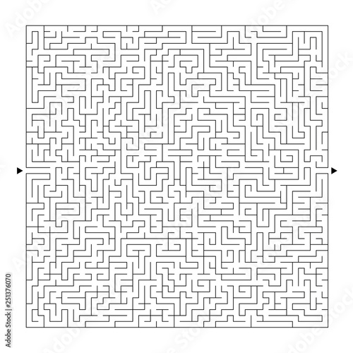Abstract labyrinth. Game for kids. Puzzle for children. Maze conundrum. Vector illustration.