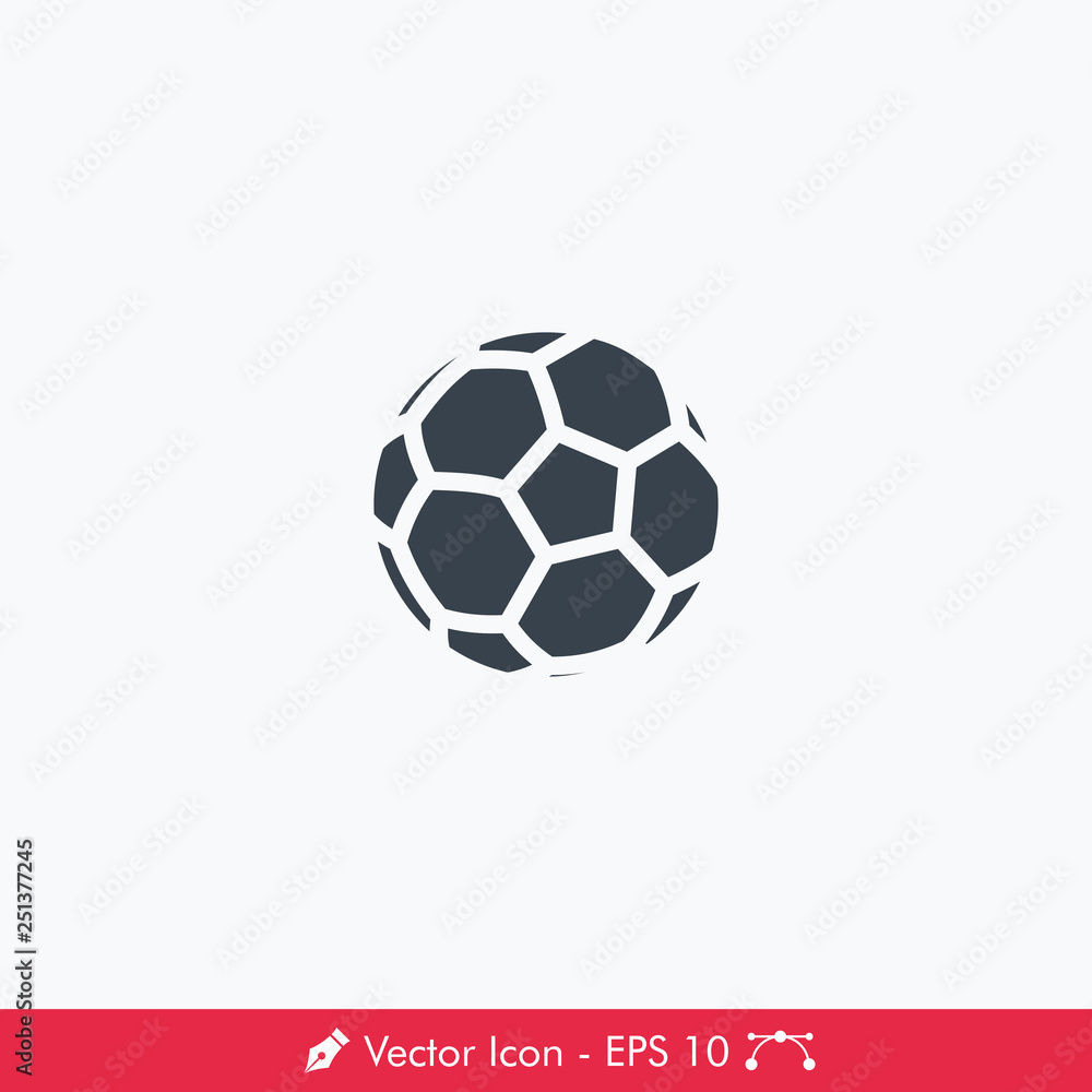 Fototapeta premium Soccer (Football) Ball Icon / Vector