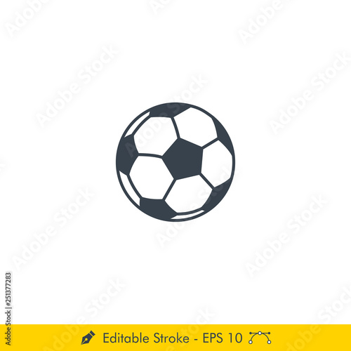 Soccer  Football  Ball Icon   Vector