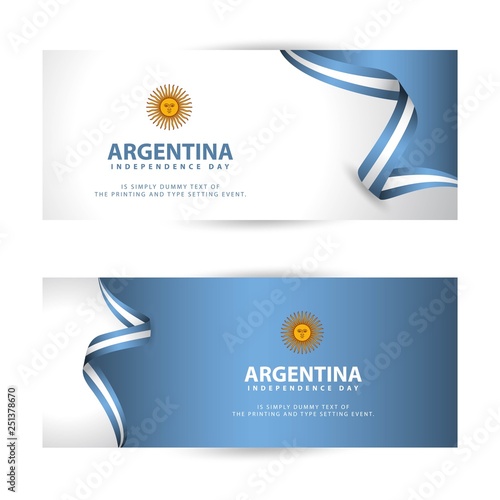 Argentina Independence Day Vector Template Design Illustration