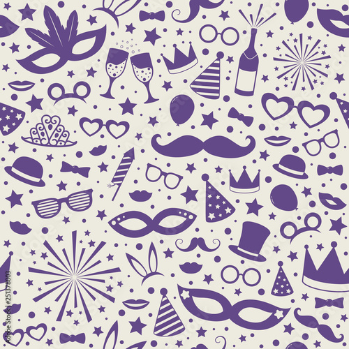 Colorful wallpaper with texture for Carnival Party. Vector