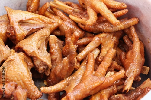 Stewed feet chicken is delicious, chinese food