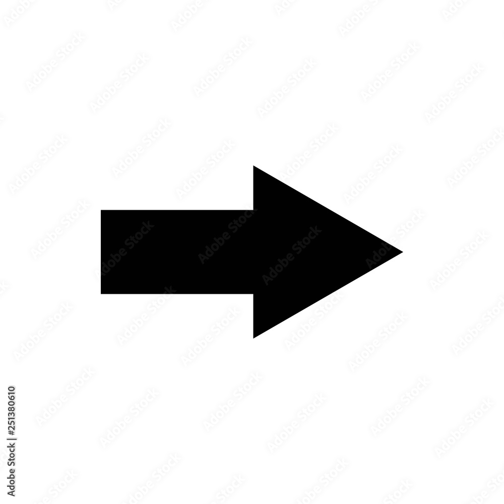 Arrow icon vector. Arrow symbol. navigation icon vector
