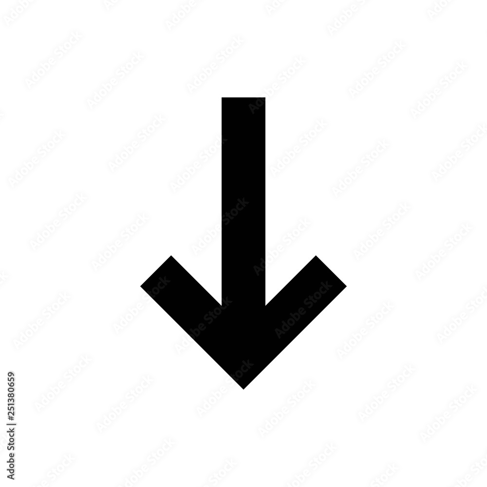 Arrow icon vector. Arrow symbol. navigation icon vector