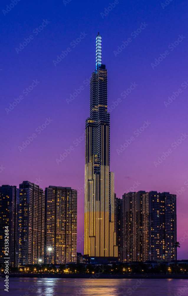 Stockfoto Landmark 81 is a supertall skyscraper in Ho Chi Minh City