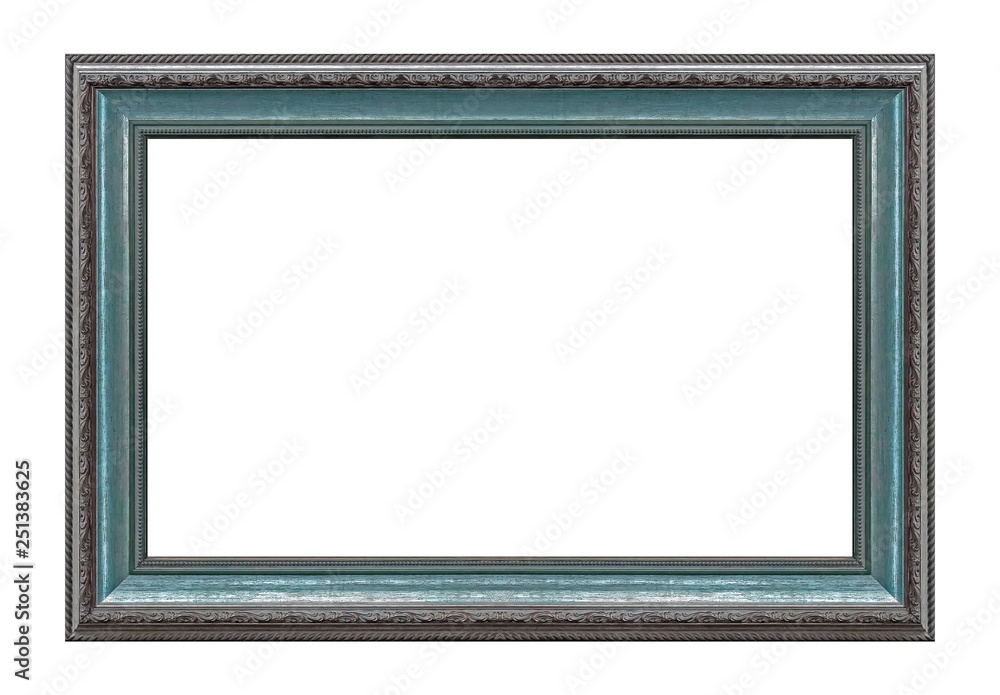 Silver frame for paintings, mirrors or photo isolated on white background Silver frame for paintings, mirrors or photo isolated on white background