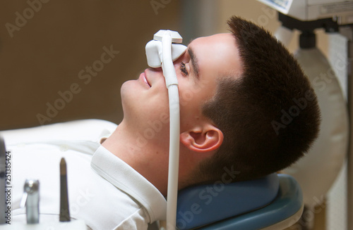 young handsome guy in hospital