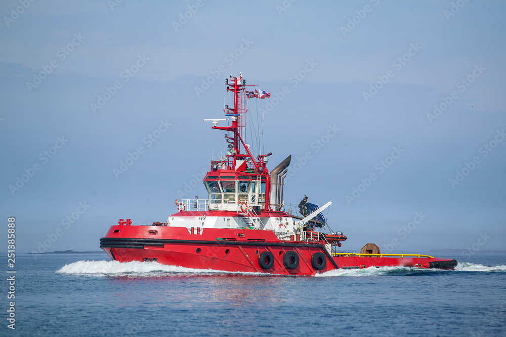 rescue and firefighting boat in norwegian waters rescue and firefighting boat in norwegian waters