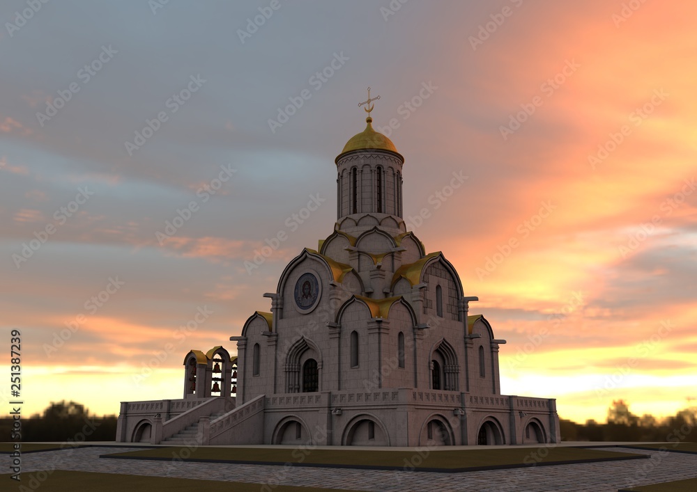 Cathedral of the Savior Miraculous image. Construction 1420-1425 years.  South facade. Savior-Andronikov Monastery. Andrei Rublev Museum. Andrei Rublev participated in the painting of the cathedral in